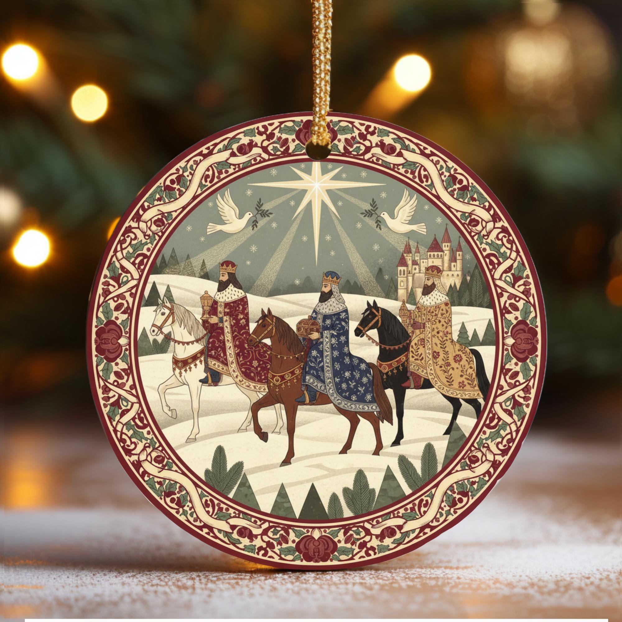 Epiphany Tree Three Kings Ornament, Wise Men Christmas Decor, Epiphany Tree Ornament ...