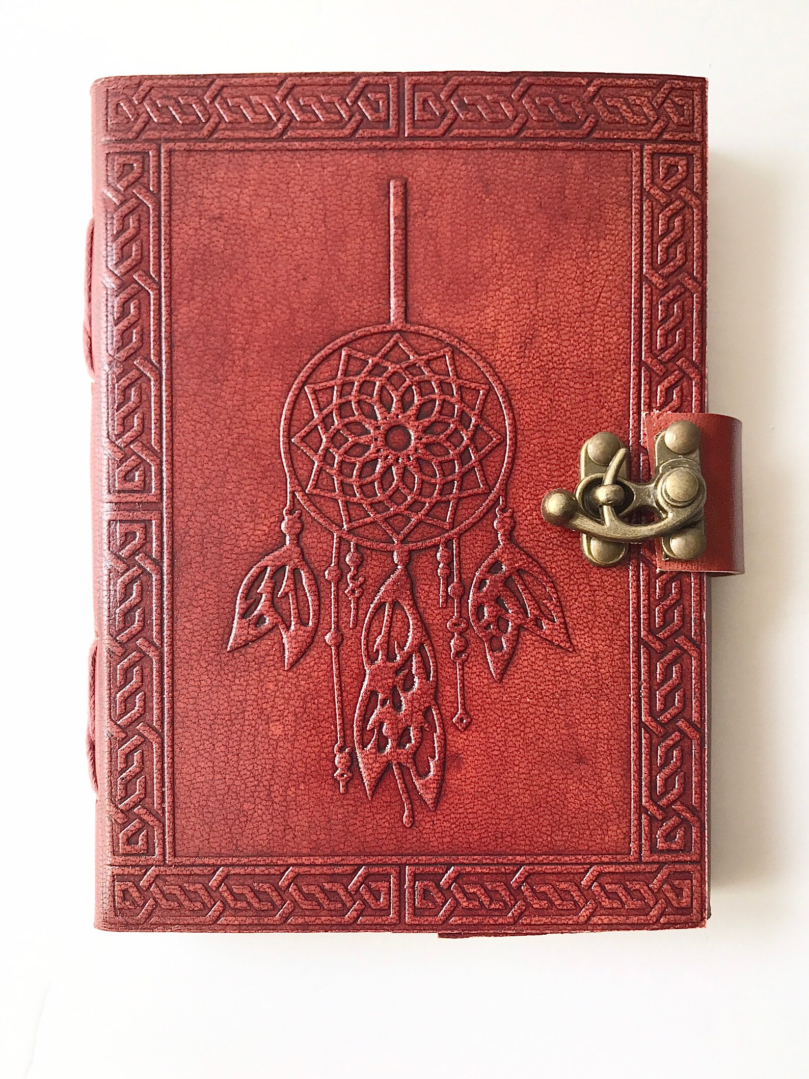 Dream catcher Journal Diary Genuine leather 100 cotton Etsy