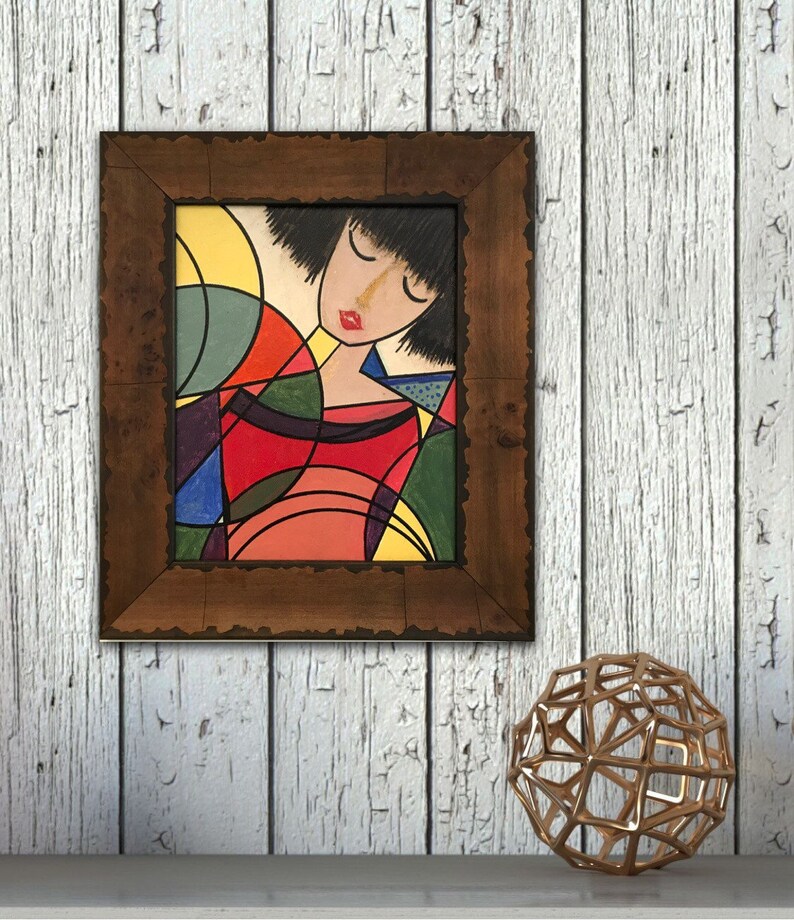 SOPHISTICATED LADY Original painting on shops canvas. Modern Art Contemporary painting