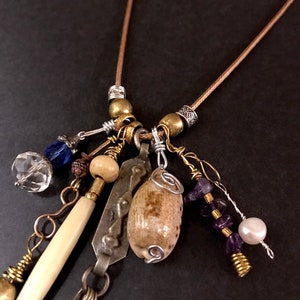 Necklace Amulet with authentic gemstones Spirtual Jewelry Protective Stones A2