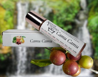 CAMU CAMU 10ml Fragrance Roller – Alcohol-Free Perfume Oil with Organic Castor and Jojoba Oils