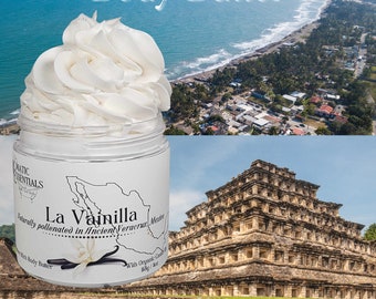 LA VAINILLA (Vanilla) - Handmade Luxury Body Butter, Moisturizing cream for hands & body, NON Greasy, With Shea And Mango Butter