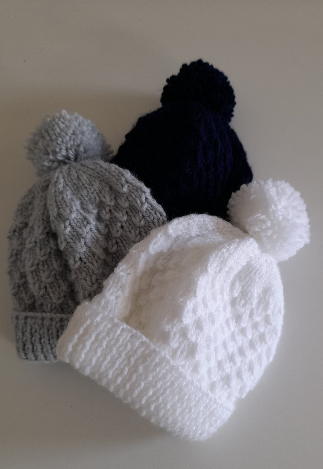 Hand Knitted Baby Hats Etsy UK