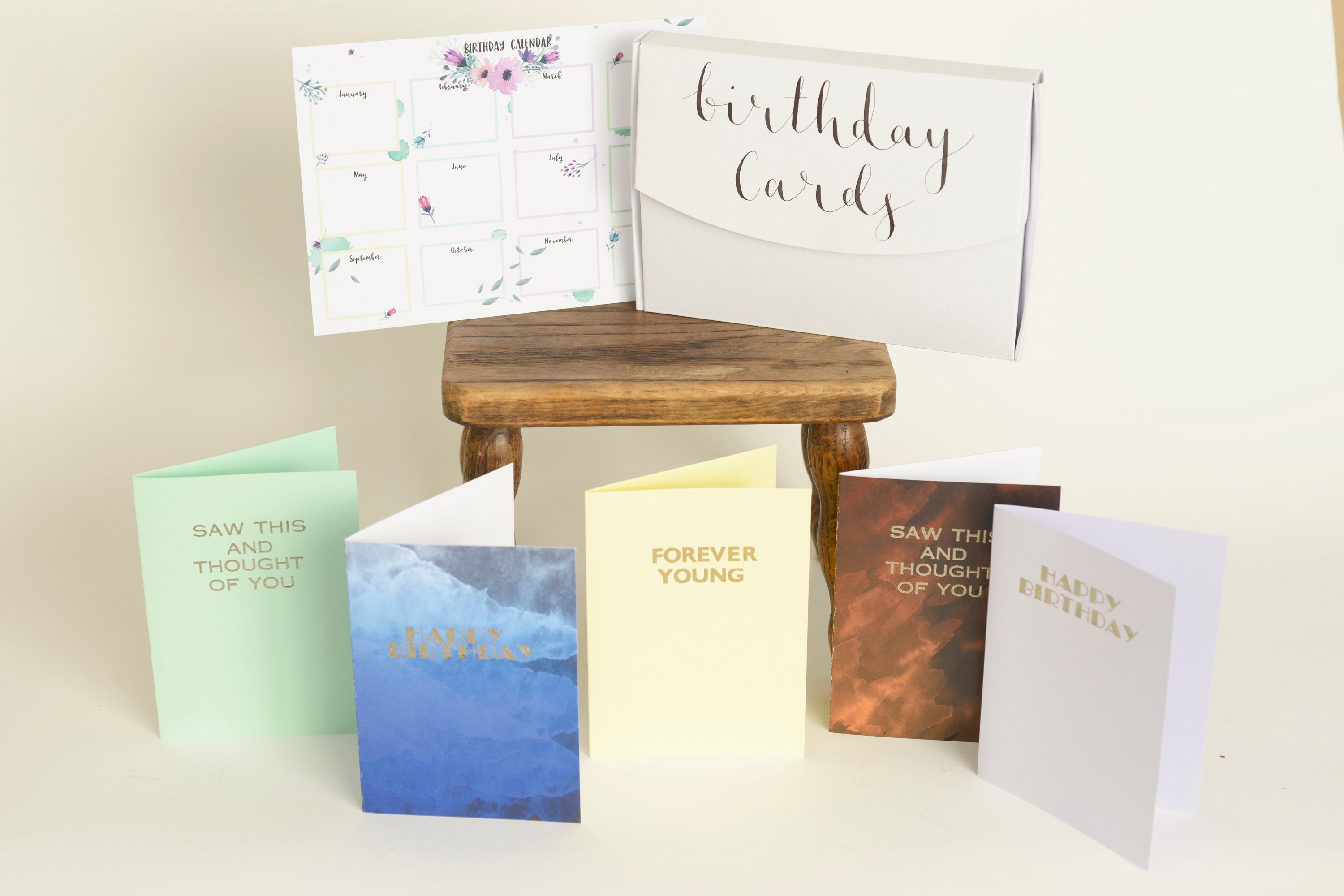 Birthday Card Box Set Selection of letterpress cards Etsy