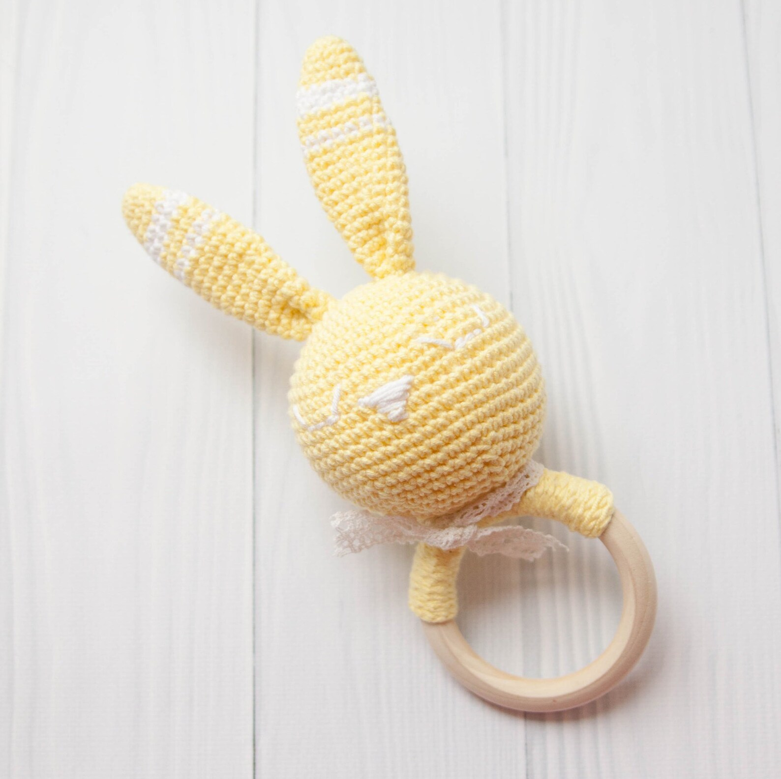 Bunny rattle toy New baby gift Etsy