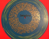 John Lennon - Imagine Lyrics hand painted on vinyl by Midge