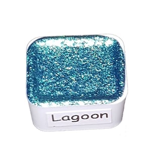 Ocean Series - Lagoon - Chameleon Handmade Watercolour Paint - Metallic Glitter Color Shifting Holographic