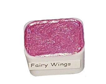 Serie Fairy - Ali di fata - Pittura ad acquerello fatta a mano Chameleon, effetto metallizzato oro