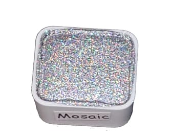 Mosaic - Handmade Holographic Watercolour Paint - Half Pan