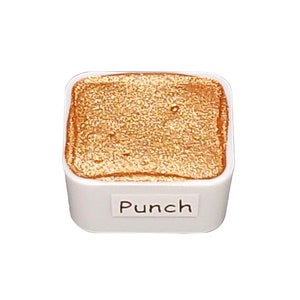 Cocktail Series - Punch - Neon Chrome Handmade Metallic Watercolour Paint