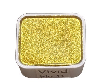 Vivid Series No 11 - Supershift Chameleon Handmade Watercolour Paint - Metallic Glitter Shimmer Calligraphy
