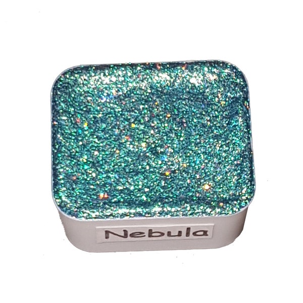 Nébuleuse - Série Galaxy *Mélange de pigments unique* Peinture aquarelle caméléon faite à la main - Demi-casserole - Chrome Metallic Glitter Color Shifting Shimmer