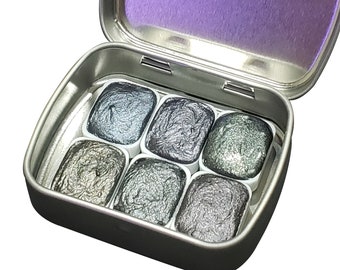 Gothic Series * Quarter Pan* Akvarellfärgset med svart kameleont