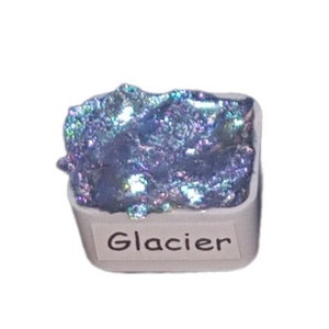 Glacier *Flaky* Chameleon Handmade Watercolour Paint - Half Pan - Metallic Color Shift Paint