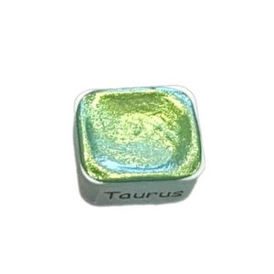Taurus - Celestial Series - Chamäleon Handgefertigte Aquarellfarbe Metallic Glitter Color Shift