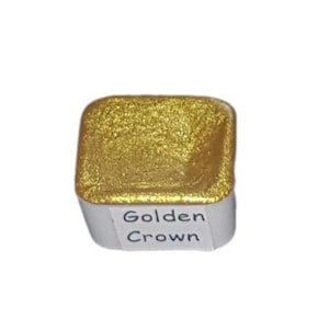 Golden Crown *Golden Series* Handmade Gold Chrome Watercolour Paint - Metallic Glitter Shimmer