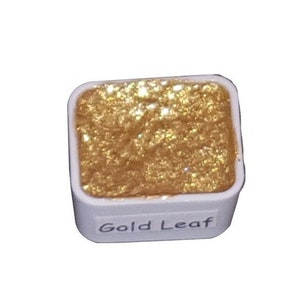 Bladgoud *Golden Series* Handgemaakte gouden chroomaquarelverf - metallic glitterglans
