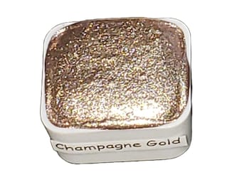 Champagne Gold *Pastel Series* Handmade Chrome Metallic Watercolour Paint