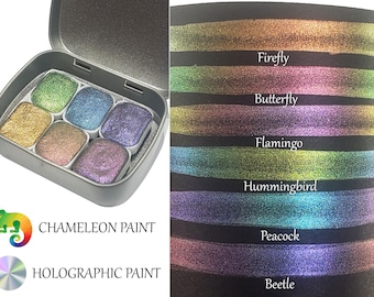 Nature Series *Quarter Pan* Holo Chameleon aquarelverfset