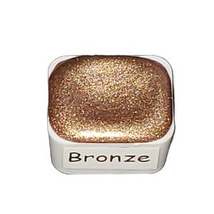Brons *Pastelserie* Handgemaakte chroommetallic aquarelverf