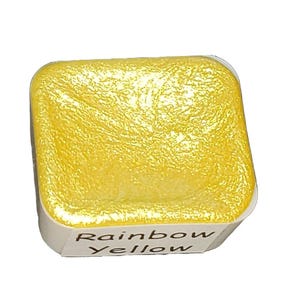 Yellow *Rainbow Series* Handmade Metallic Watercolour Paint