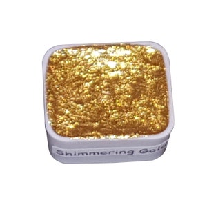 Shimmering Gold *Golden Series* Handgefertigte Gold-Chrom-Aquarellfarbe - Metallic Glitter Shimmer