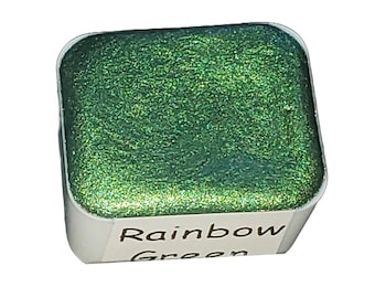 Green *Rainbow Series* Handmade Metallic Watercolour Paint