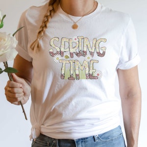 Frühling T-Shirt | Frühling Sublimation Design | Kommerzielle Nutzung | Frühlings-Gänseblümchen | Frühling png | süßes T-Shirt Design | Frühling