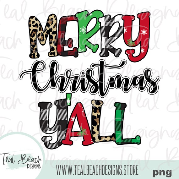 DTG Printing Sublimation Christmas Sublimation PNG Merry Christmas Leopard Buffalo Plaid PNG Sublimation Design Digital Download