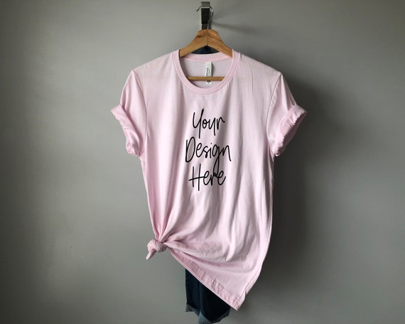 Bella Canvas 3001 Soft Pink Unisex Jersey Short Tee T-shirt