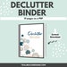 Printable Declutter Binder Instant Download Organization - Etsy
