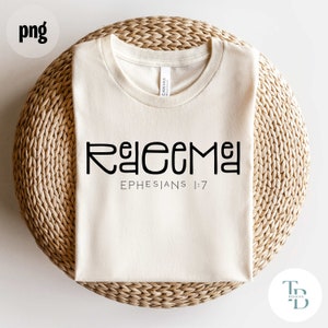 Easter png | Easter t-shirt | Christian Easter | Redeemed | Religious png | Easter Sunday | Jesus is Risen | Word Art | Sublimation