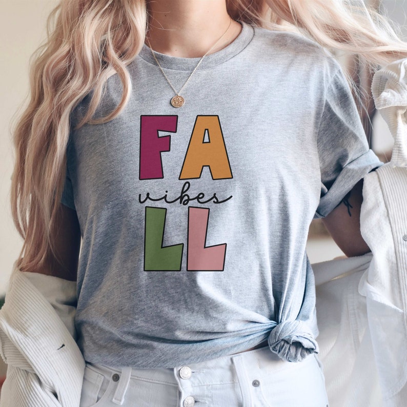 Fall Vibes Png Autumn Png Tshirt Png Fall T-shirt - Etsy