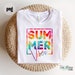 Summer Vibes Tie-Dye - Digital Png & Svg File - T-shirt Sublimation Design Clip Art - INSTANT DOWNLOAD 