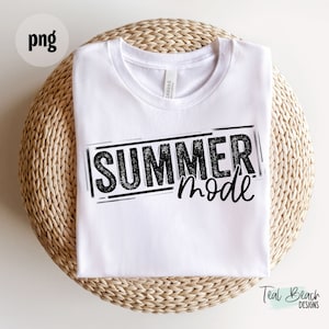 Summer Mode Distressed png | Summer png | Summertime | Summer T-shirt Sublimation Design | Commercial Use | Print on Demand | Summer