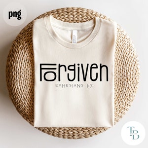 Easter png | Easter t-shirt | Christian Easter | Forgiven | Religious png | Easter Sunday | Jesus is Risen | Word Art | Sublimation