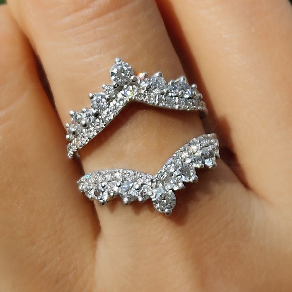 Wedding Band Guard Double Ring Etsy