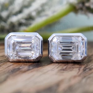 3.70tcw Statement Heirloom Emerald Earrings, 18K Emerald