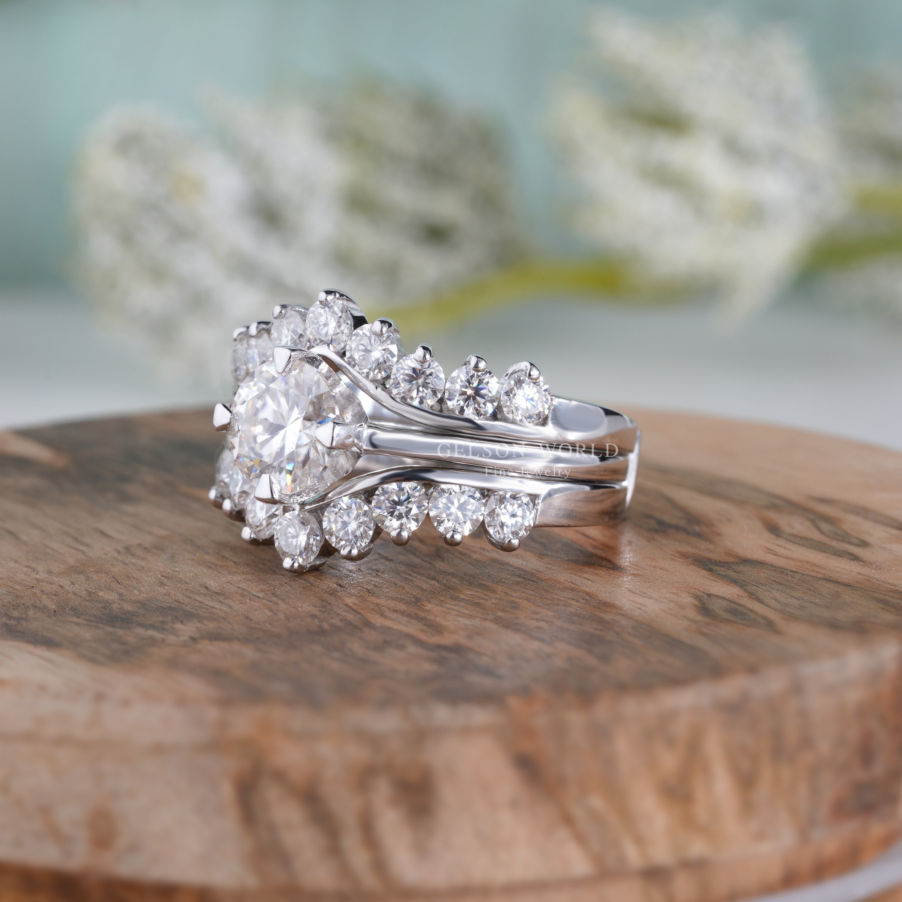 とと Moissanite Jewelry Rose Gold Moissanite Engagement Rings