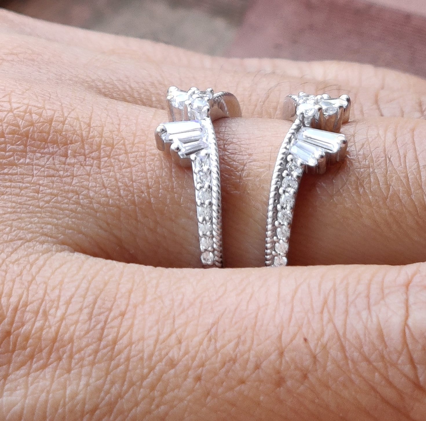 Ring Enhancer Ring Enhancers and Wraps 14K Gold Moissanite Etsy