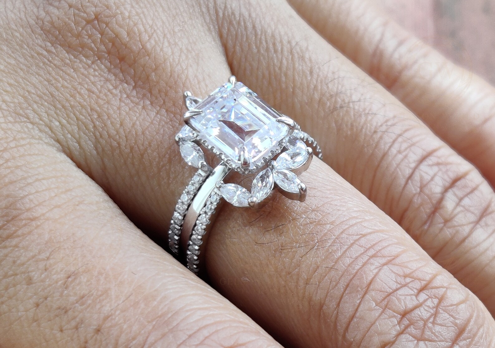 Ring Enhancer Ring Enhancers and Wraps Moissanite Ring Etsy