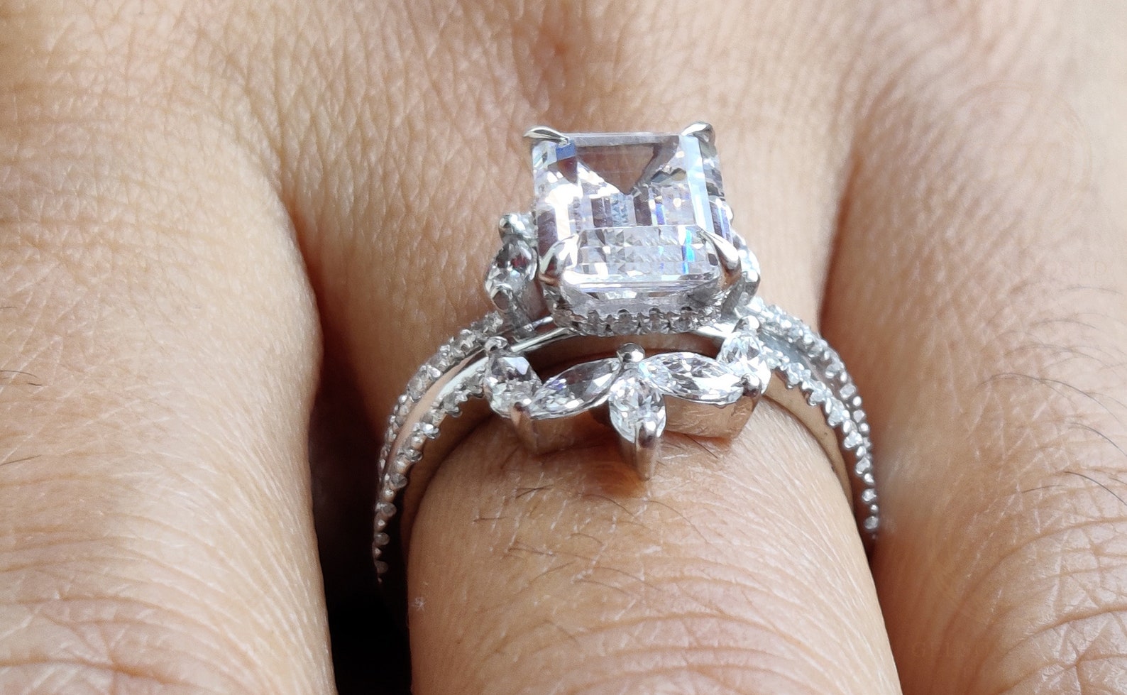 Ring Enhancer Ring Enhancers and Wraps Moissanite Ring Etsy