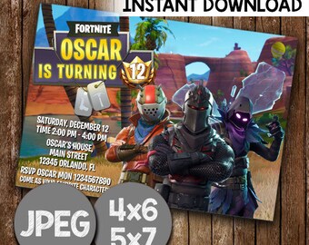 Invitation anniversaire fortnite a imprimer Invitation anniversaire fortnite a imprimer