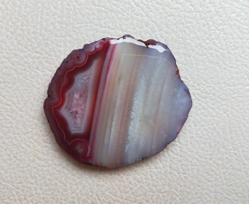 Agate Dyed Slices Gemstone Cabochon free-form Gemstone Cabochon Jewelry Use 54x50X6 mm