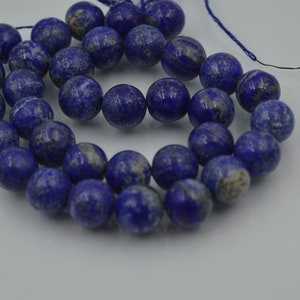 Lapis Lazuli 12 MM  Round bead strand 16&quot;long Lapis  Blue color