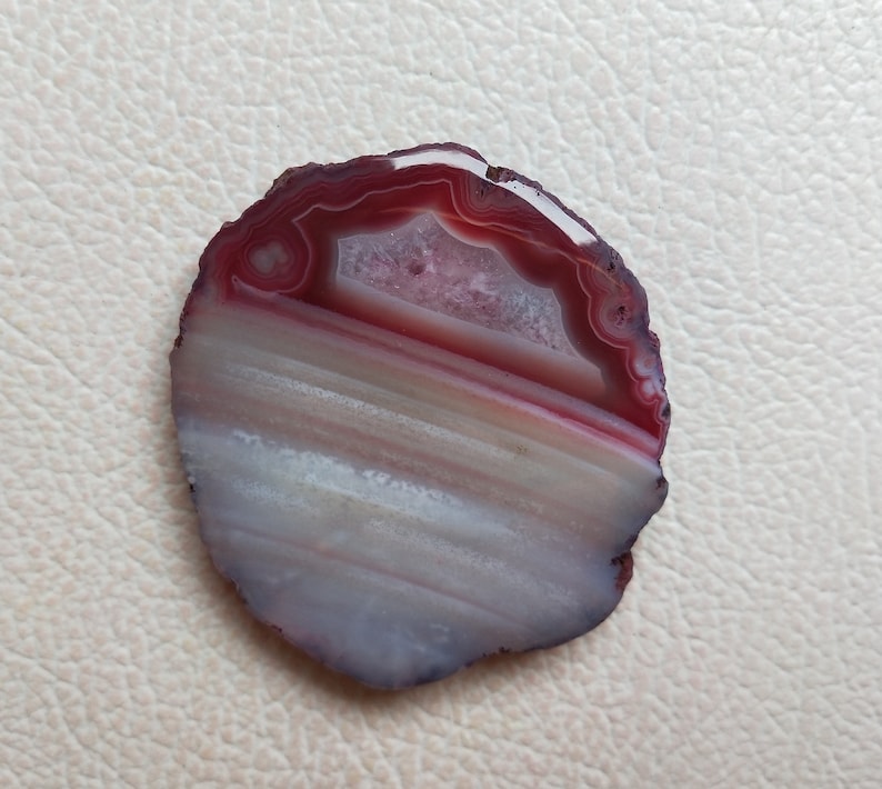 Agate Dyed Slices Gemstone Cabochon free-form Gemstone Cabochon Jewelry Use 54x50X6 mm