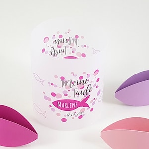 2x Windlicht Bubbles - pink - Größe S