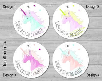 Regenbogen Deko Aufkleber Einhorn Sticker mit Goldeffekt Blatt 15 x 16,5 cm