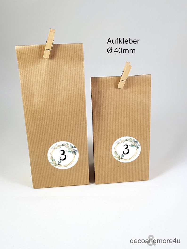 Adventskalender Zahlen Leaf Frame No. 3 Bild 7