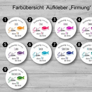 12x Aufkleber Fisch Schön dass du da bist alle Farben Bild 6